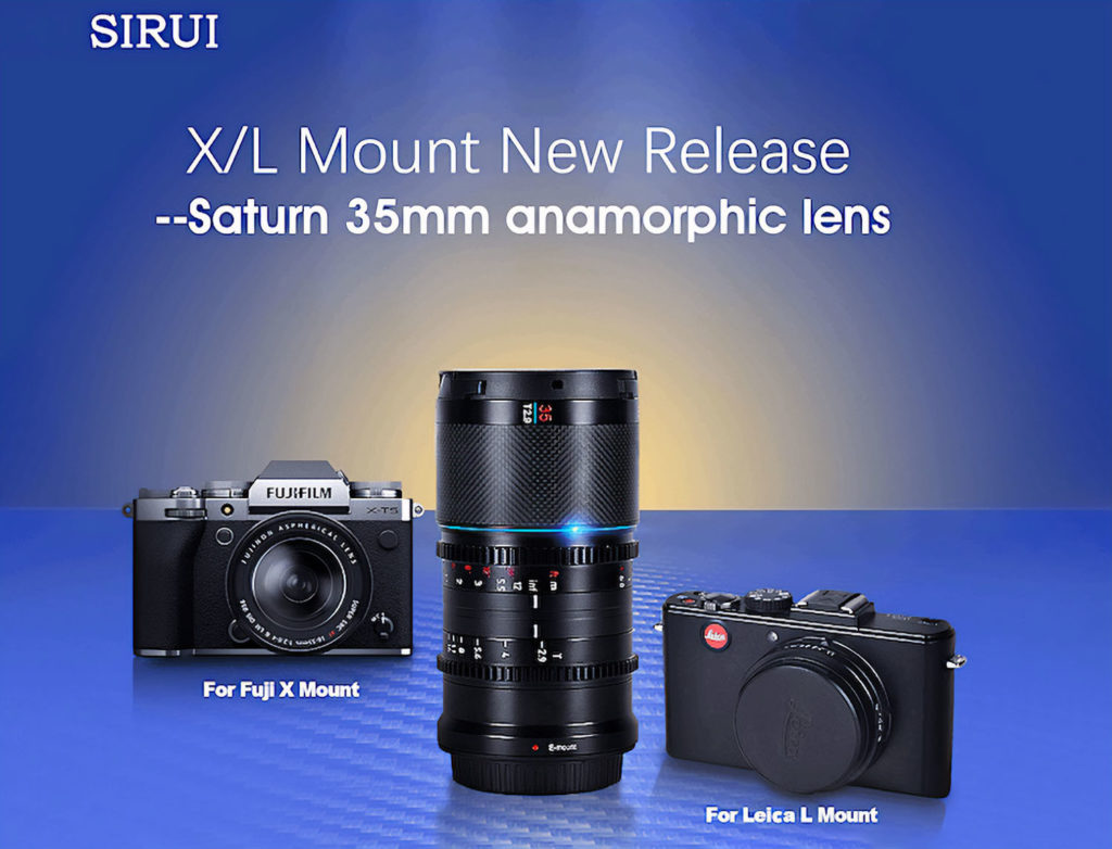SIRUI: Ανακοίνωσε τον νέο αναμορφικό φακό Saturn 35mm T2.9 1.6X, για Fujifilm X και Leica L!