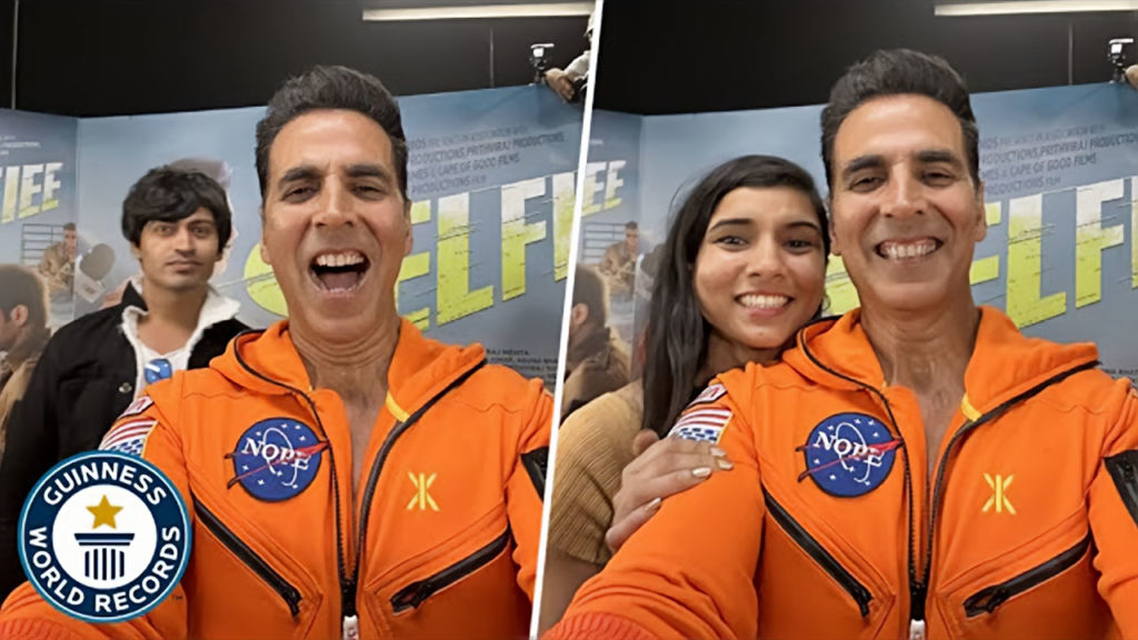 Ο Ινδός ηθοποιός Akshay Kumar έσπασε το παγκόσμιο ρεκόρ selfie!