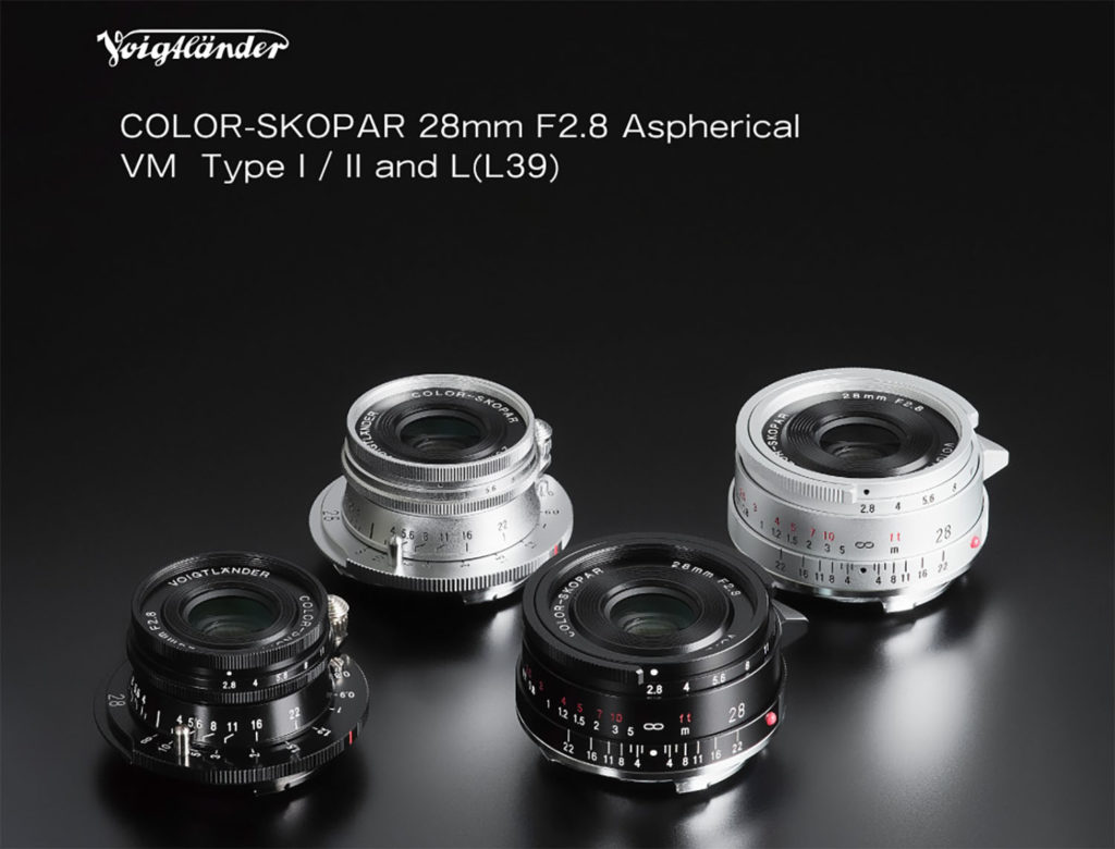 Ανακοινώθηκαν 3 νέοι φακοί Voigtlander COLOR-SKOPAR 28mm f/2.8 για Leica M και M39!