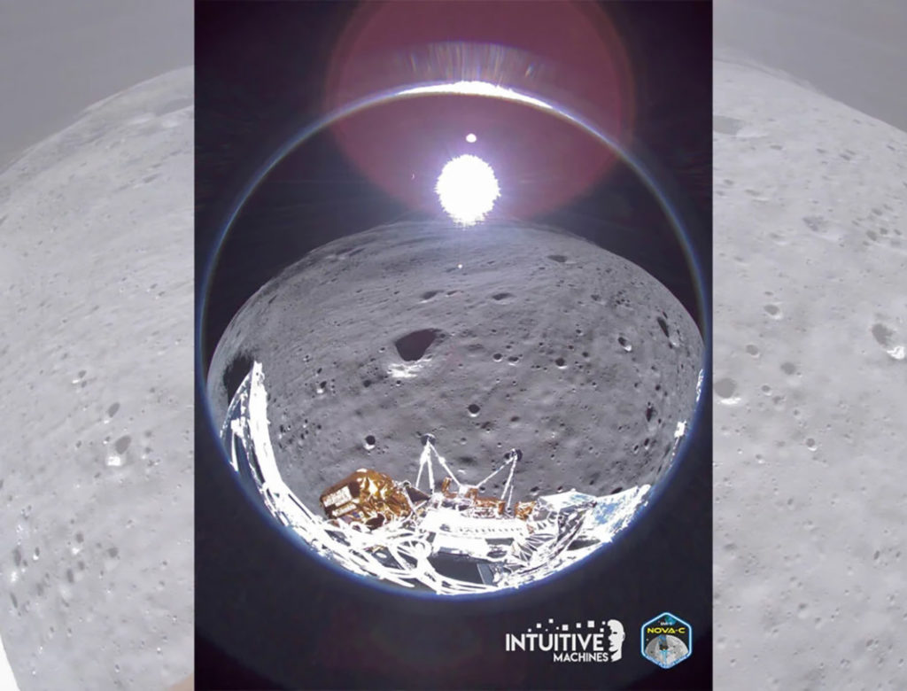 Το Odysseus Moon Lander έστειλε μια τελευταία φωτογραφία πριν εξαντληθεί η ισχύς του!
