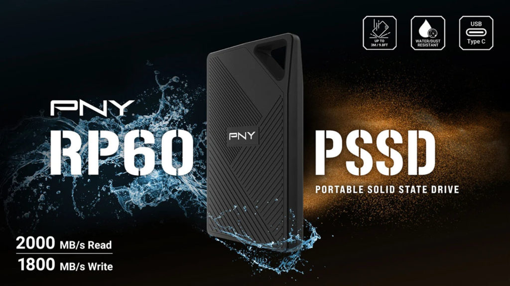 PNY: Ήρθε ο νέος φορητός και ανθεκτικός SSD δίσκος RP60!