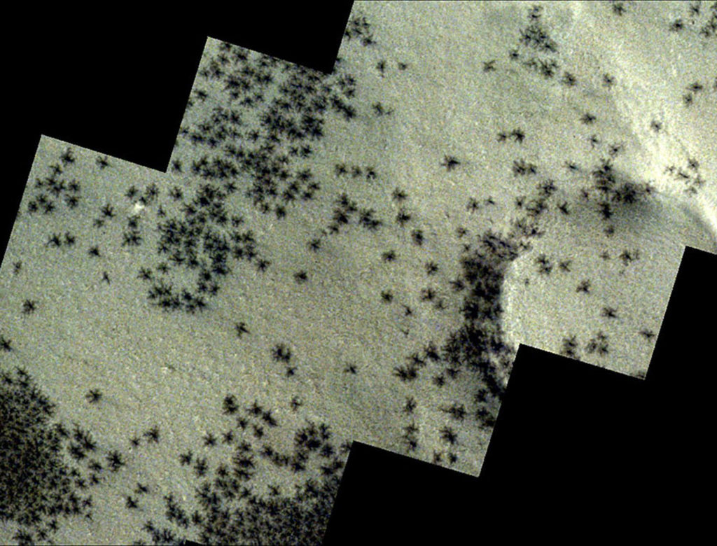 Δομές που μοιάζουν με αράχνες εντόπισε δορυφόρος στο έδαφος του Άρη!