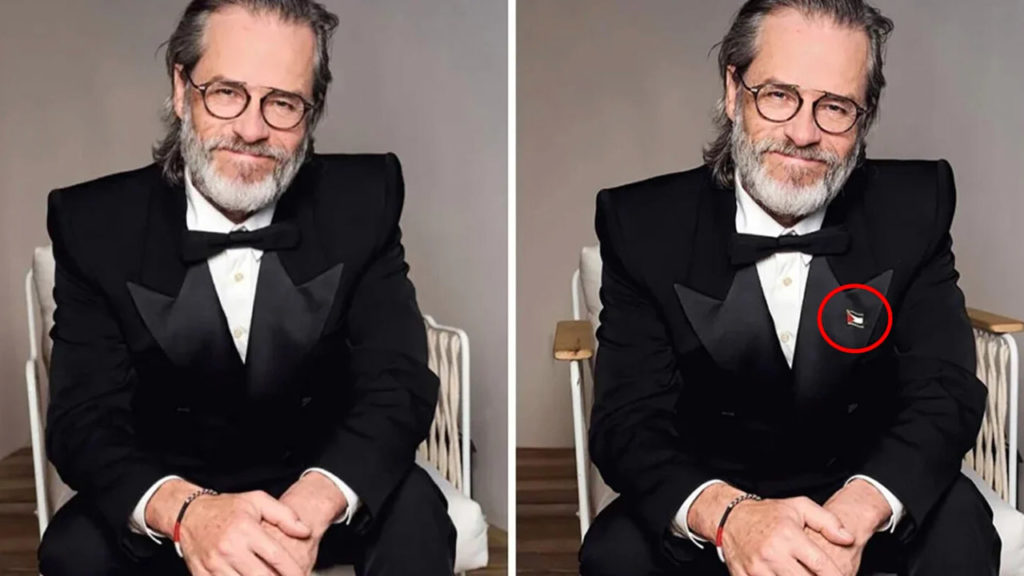 Το Vanity Fair έσβησε καρφίτσα παλαιστινιακής σημαίας που φορούσε ηθοποιός!