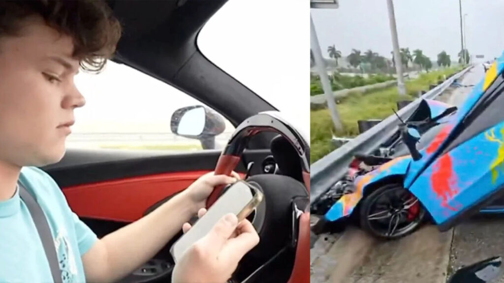 YouTuber τράκαρε τη McLaren του σε ζωντανή μετάδοση την ώρα που έστελνε μηνύματα!