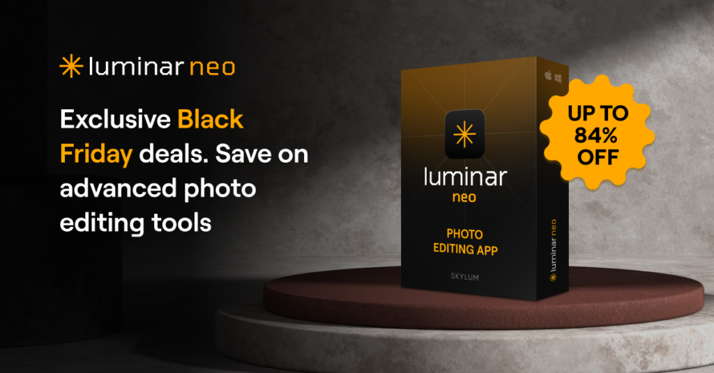 Black Friday: Αποκλειστικές Προσφορές για το Luminar Neo με κουπόνι που σας δίνει επιπλέον 20% έκπτωση (μέχρι τις 1 Δεκεμβρίου)