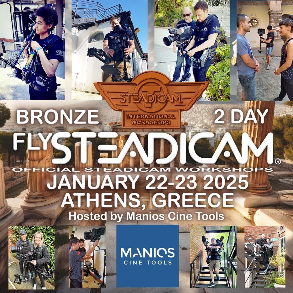 STEADICAM BRONZE WORKSHOP στην Αθήνα από τη Manios Cine Tools!