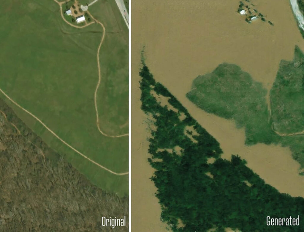 Επιστήμονες έφτιαξαν AI εργαλείο που δημιουργεί ρεαλιστικές δορυφορικές εικόνες μελλοντικών πλημμυρών!