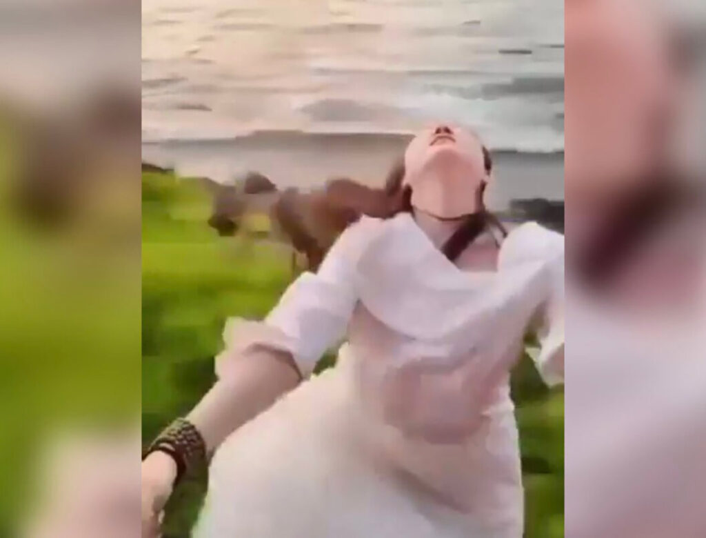 Τουρίστρια έπεσε από το τρένο την ώρα που τραβούσε selfie!