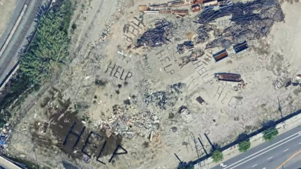 Google Earth: Χρήστες εντόπισαν περιοχή με σημάδια “Help” στο έδαφος!