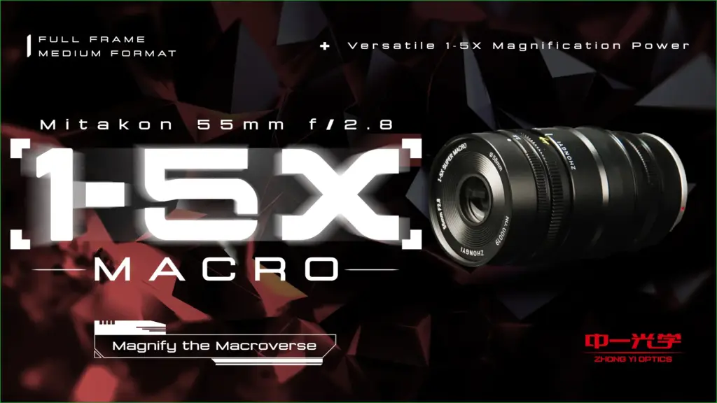 Mitakon 55mm f/2.8 1-5x Macro: Ο φακός των 399 δολαρίων με μεγέθυνση έως 5x και LED φωτισμό