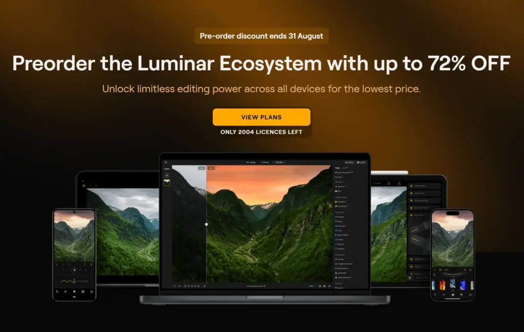 Η Skylum ανακοινώνει το Luminar Ecosystem: Early Bird προσφορές μέχρι 31 Αυγούστου