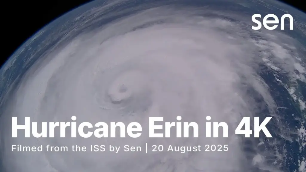 Erin: Ο τυφώνας καταγράφηκε σε 4K από το Διάστημα!