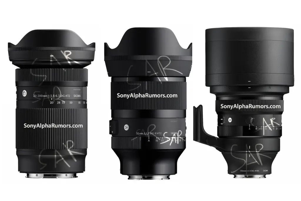 Διέρρευσαν οι πρώτες φωτογραφίες των νέων φακών Sigma 20-200mm, 35mm f/1.2 II και 135mm f/1.4 – Τι γνωρίζουμε μέχρι τώρα για τα χαρακτηριστικά τους