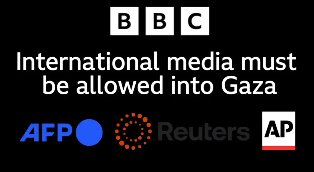 Το BBC προβάλλει ταινία με εμβληματικές  φωτογραφίες πολέμου ζητώντας πρόσβαση στη Γάζα