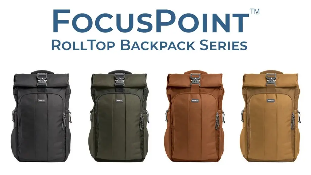 Η Think Tank μπαίνει στην τάση των roll-top με τη νέα σειρά FocusPoint RollTop Backpack