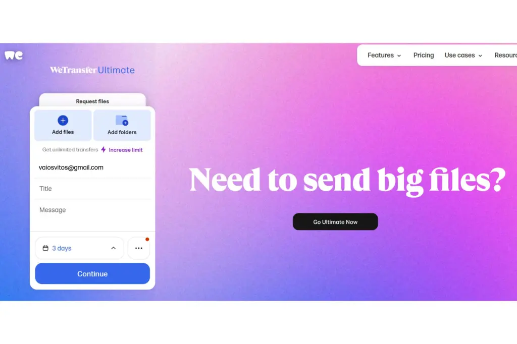 WeTransfer: Έκπτωση 40%, με κωδικό, σε επιλεγμένα πακέτα