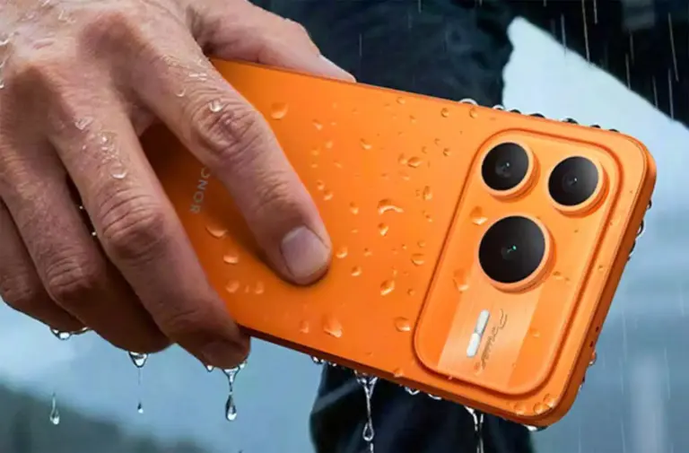 Honor Power 2 σε κοντινό πλάνο που αναδεικνύει την αισθητική τύπου iPhone 17 Pro