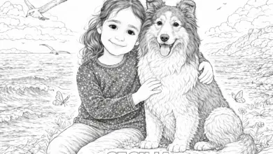 Coloring page παιδιού βασισμένη σε φωτογραφία