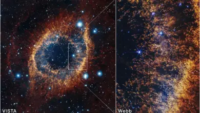 Λεπτομέρεια του Helix Nebula από το James Webb με χιλιάδες κομητοειδείς κόμβους αερίου και σκόνης