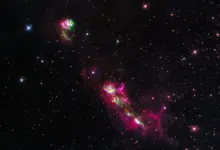 Πίδακας ιονισμένου αερίου HH 80/81 από πρωτοαστέρα, όπως τον κατέγραψε το Hubble