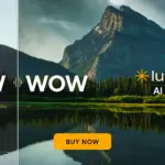 Οθόνη επεξεργασίας φωτογραφίας με εργαλεία μάσκας και ρετούς σε πρόγραμμα επεξεργασίας