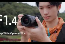 Ο Meike AF 23mm f/1.4 πάνω σε APS-C mirrorless σώμα