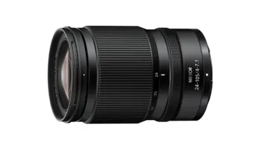 Nikon Nikkor Z 24-105mm f/4-7.1 φακός ζουμ για σύστημα Z σε λευκό φόντο
