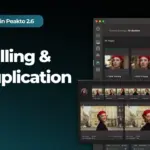 Περιβάλλον Peakto 2.6 με ανίχνευση διπλότυπων φωτογραφιών μέσω ΑΙ