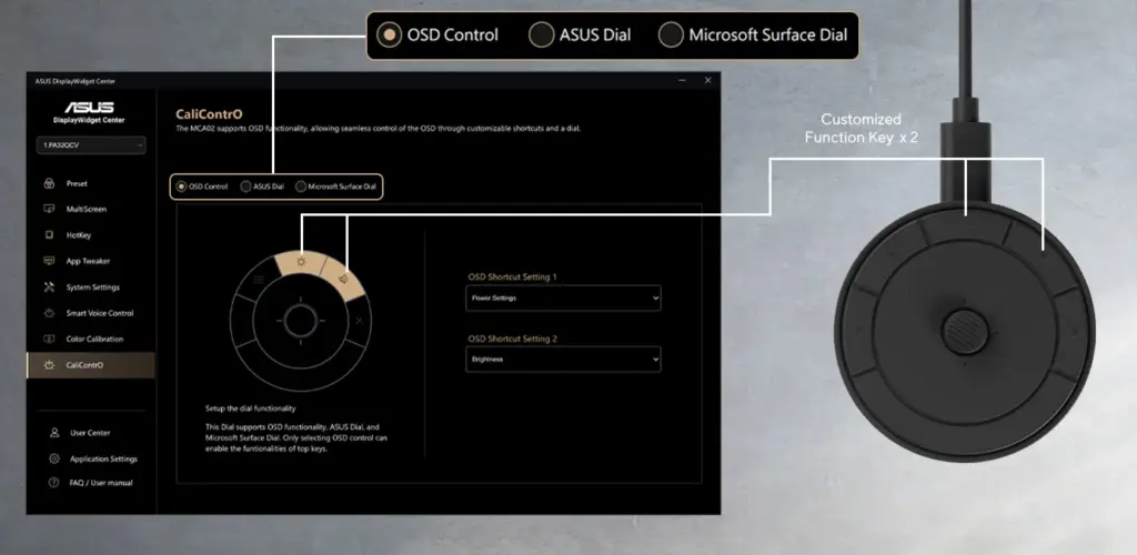 Η συσκευή Asus ProArt CaliContrO MCA02 