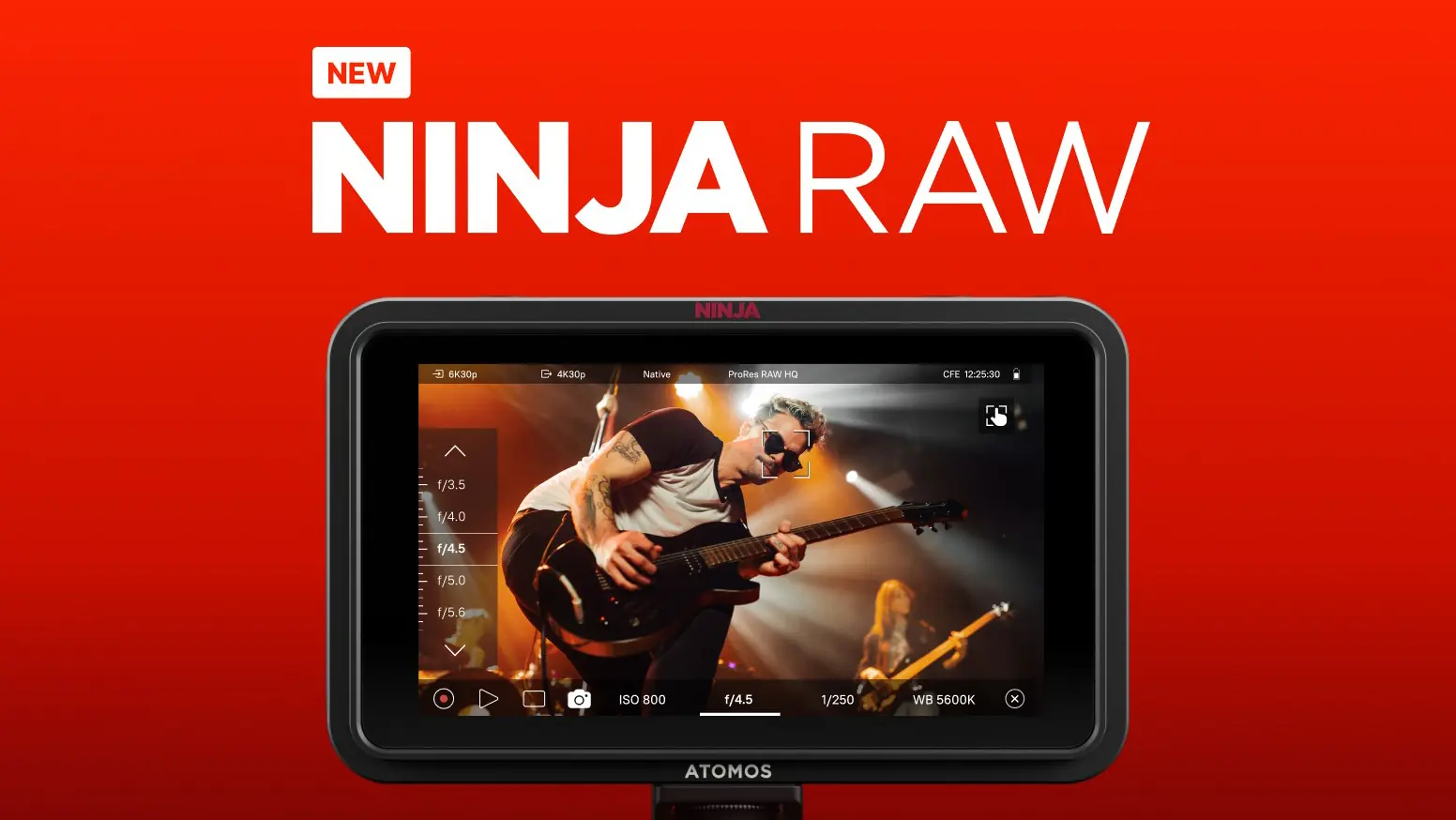 Atomos Ninja RAW monitor-recorder 5 ιντσών με οθόνη HDR
