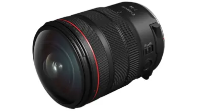 Canon RF 7–14mm f/2.8–3.5L Fisheye STM με έντονα καμπύλο μπροστινό στοιχείο