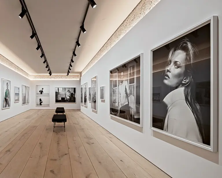 Επισκέπτες σε έκθεση της Leica Gallery Wetzlar για τα 50 χρόνια των Leica Galleries