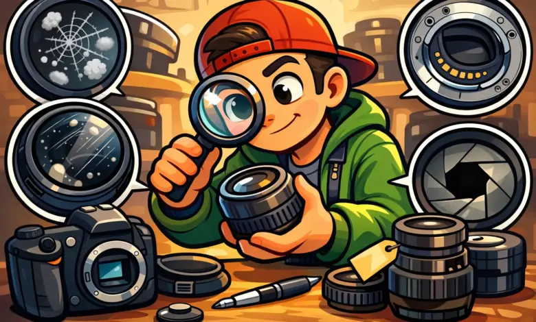 Έλεγχος μεταχειρισμένου φωτογραφικού φακού πριν την αγορά