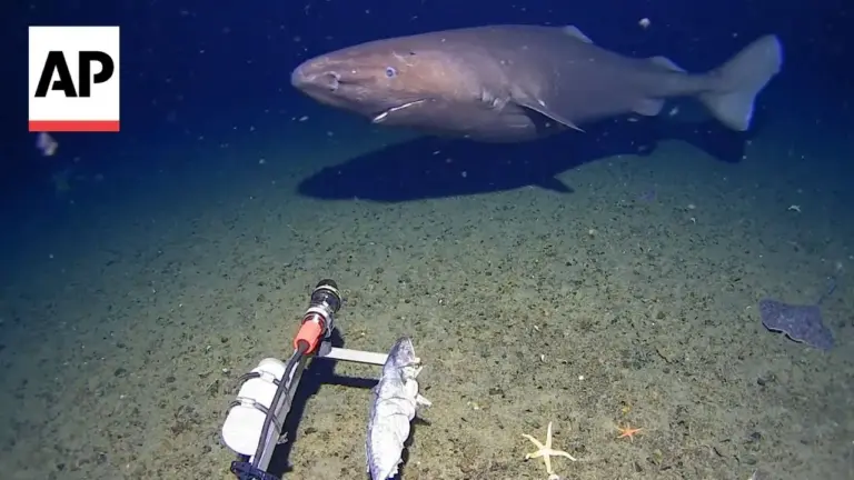 Sleeper shark σε βάθος 490 μέτρων στα νερά της Ανταρκτικής