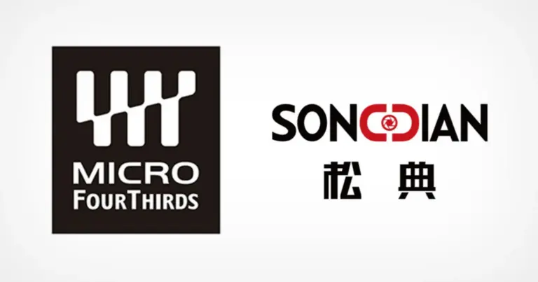 Λογότυπο Micro Four Thirds δίπλα στο brand SONGDIAN της Sonida