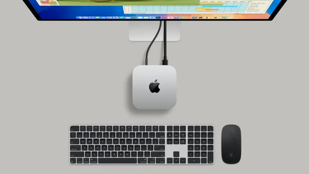 σύγκριση GPU και Mac mini M4 σε setup creator
