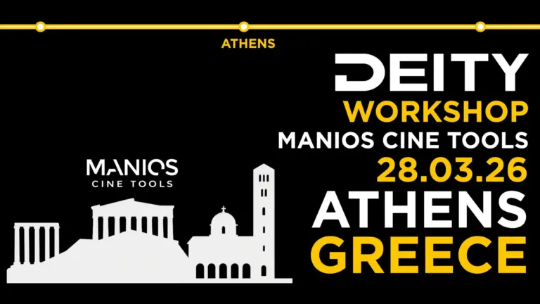 Workshop της Manios Cine Tools για εξοπλισμό Deity στην Αθήνα