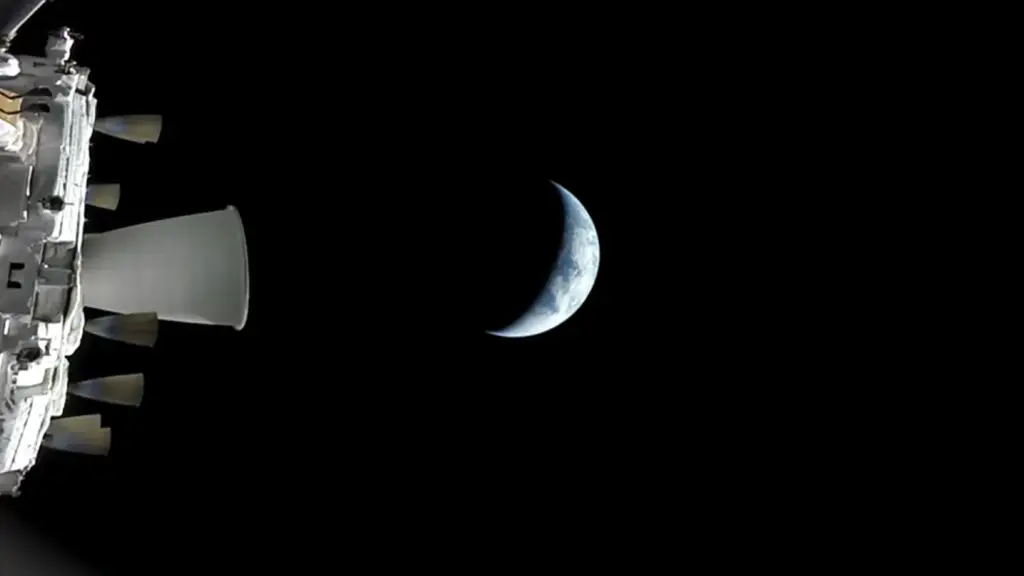 Orion διαστημικό σκάφος ζωντανή εικόνα από το Διάστημα