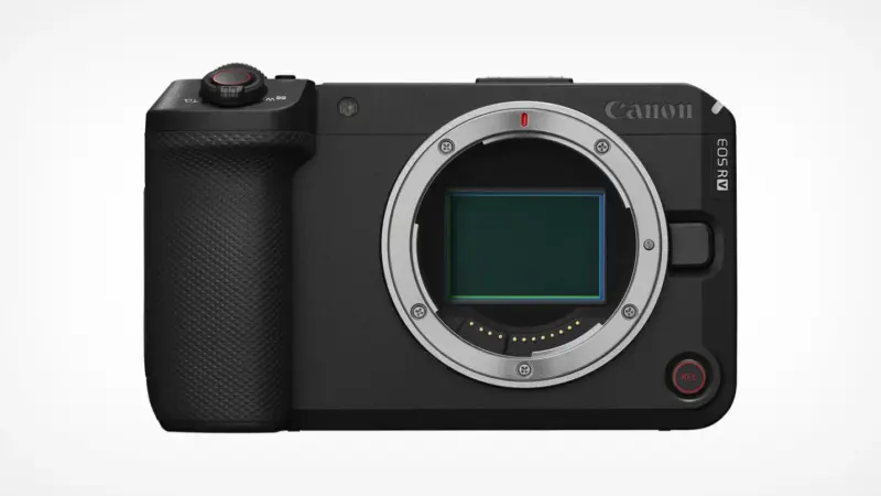 Η Canon EOS R6 V χωρίς φακό με ορατό τον αισθητήρα πλήρους καρέ