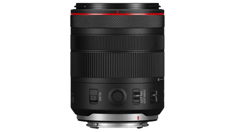 Ο Canon RF 20-50mm f/4L IS USM PZ σε λευκό φόντο