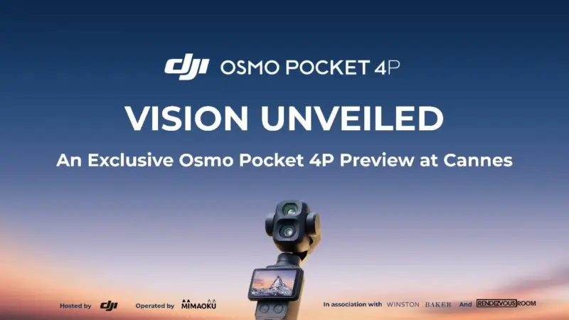Το DJI Osmo Pocket 4P που παρουσιάστηκε στις Κάννες