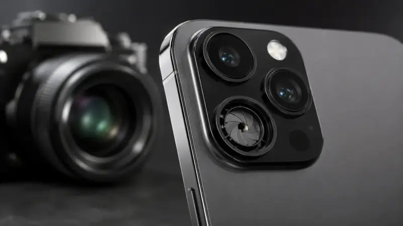 Κάμερα smartphone με έμφαση στο μεταβλητό διάφραγμα και στο βάθος πεδίου