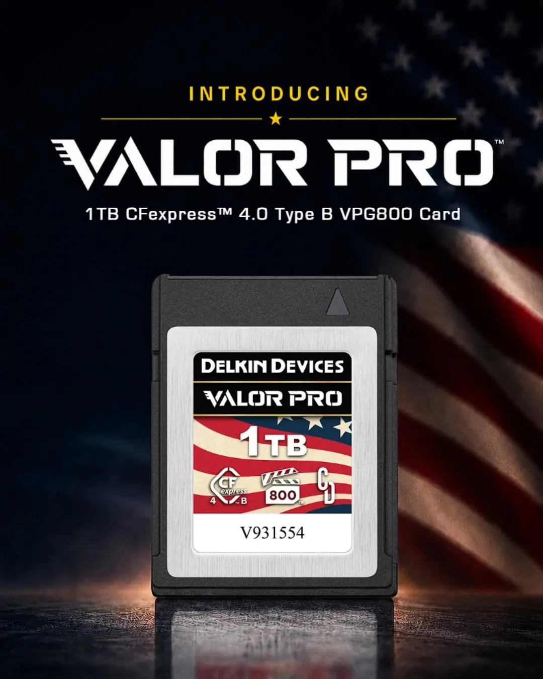 Delkin Valor PRO CFexpress 4.0 Type B κάρτα μνήμης 1TB