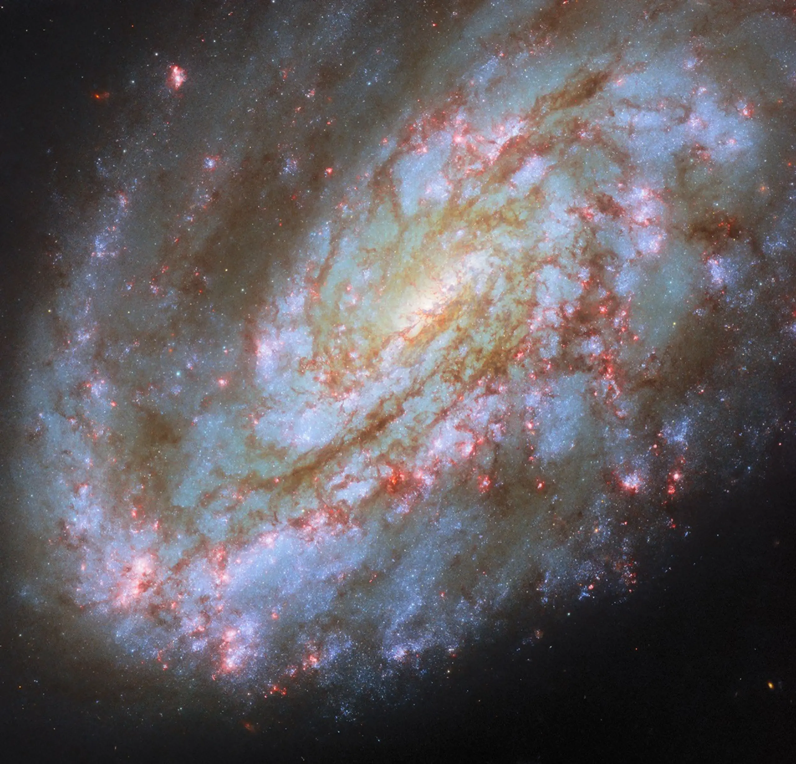 Ο γαλαξίας NGC 4654 όπως καταγράφηκε από το Hubble
