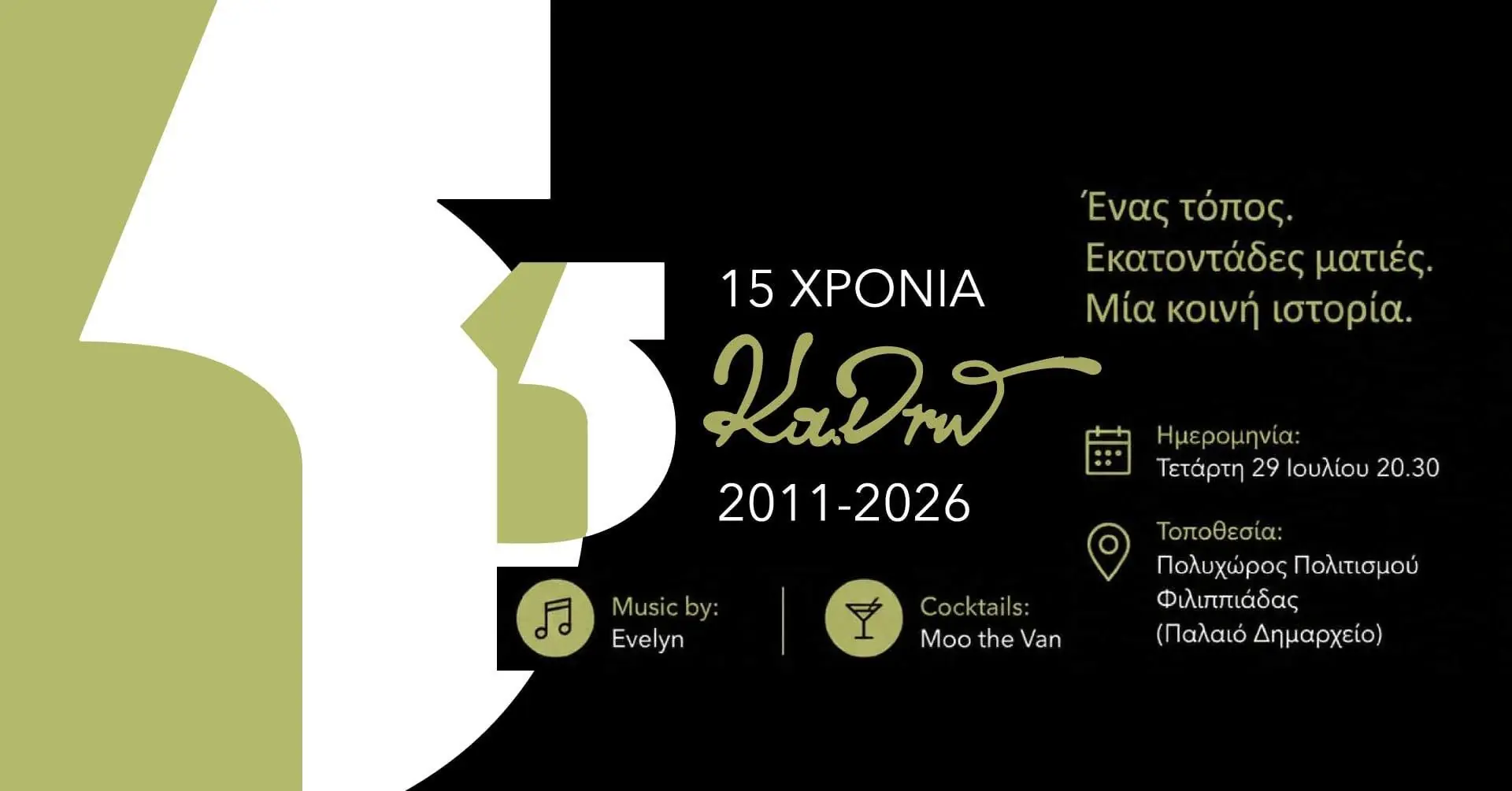 Επετειακή έκθεση της Φωτογραφικής Ομάδας Φιλιππιάδας ΚΑΔΡΩ για τα 15 χρόνια λειτουργίας