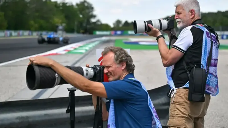 Czech President Petr Pavel Photographs the Hungarian Formula 1 Grand Prix
