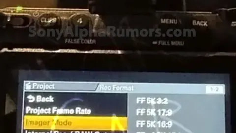 Sony FX5 με stacked αισθητήρα 16,6MP και Open Gate