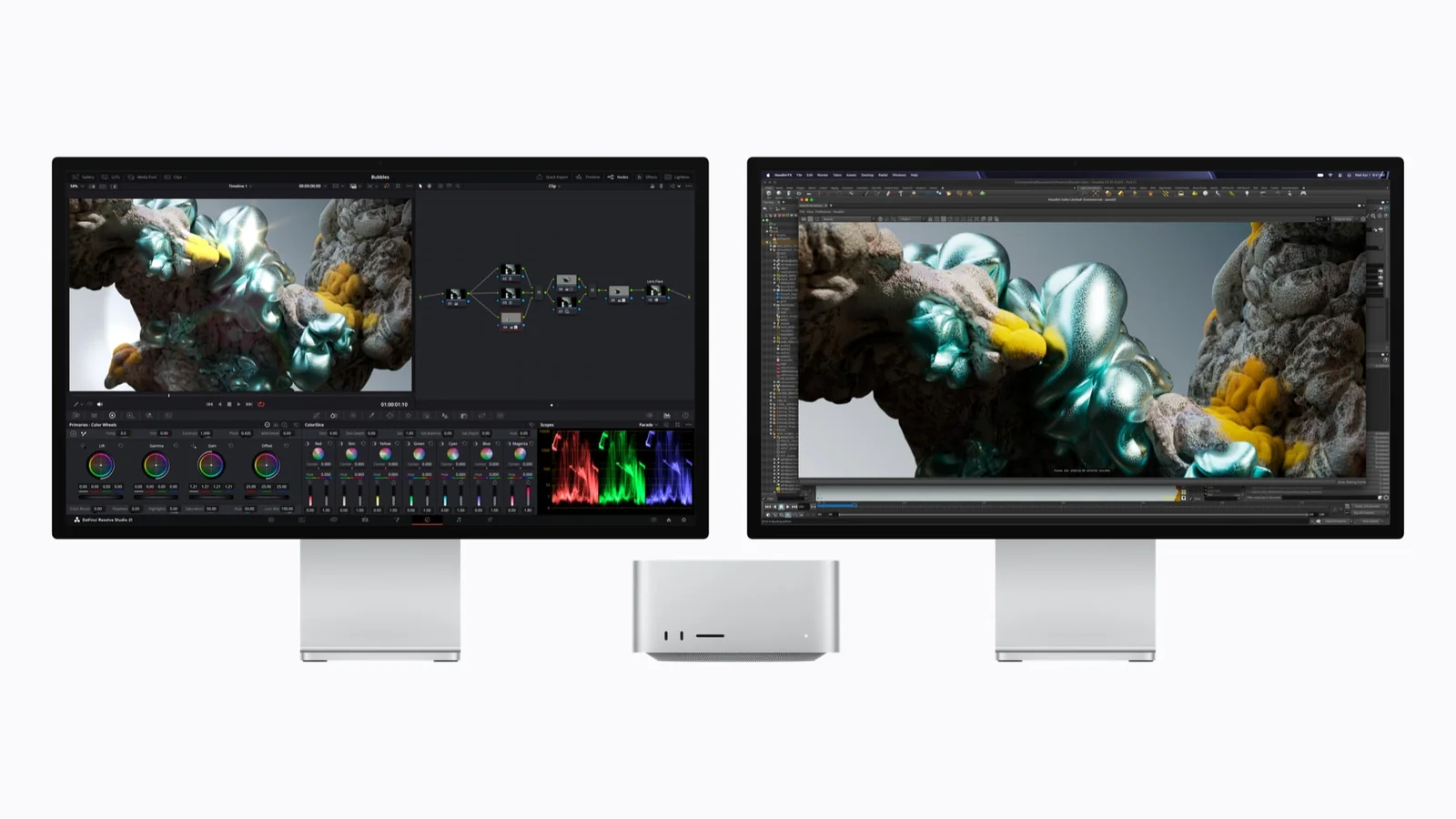 Mac Studio με DaVinci Resolve Studio και Maxon Redshift