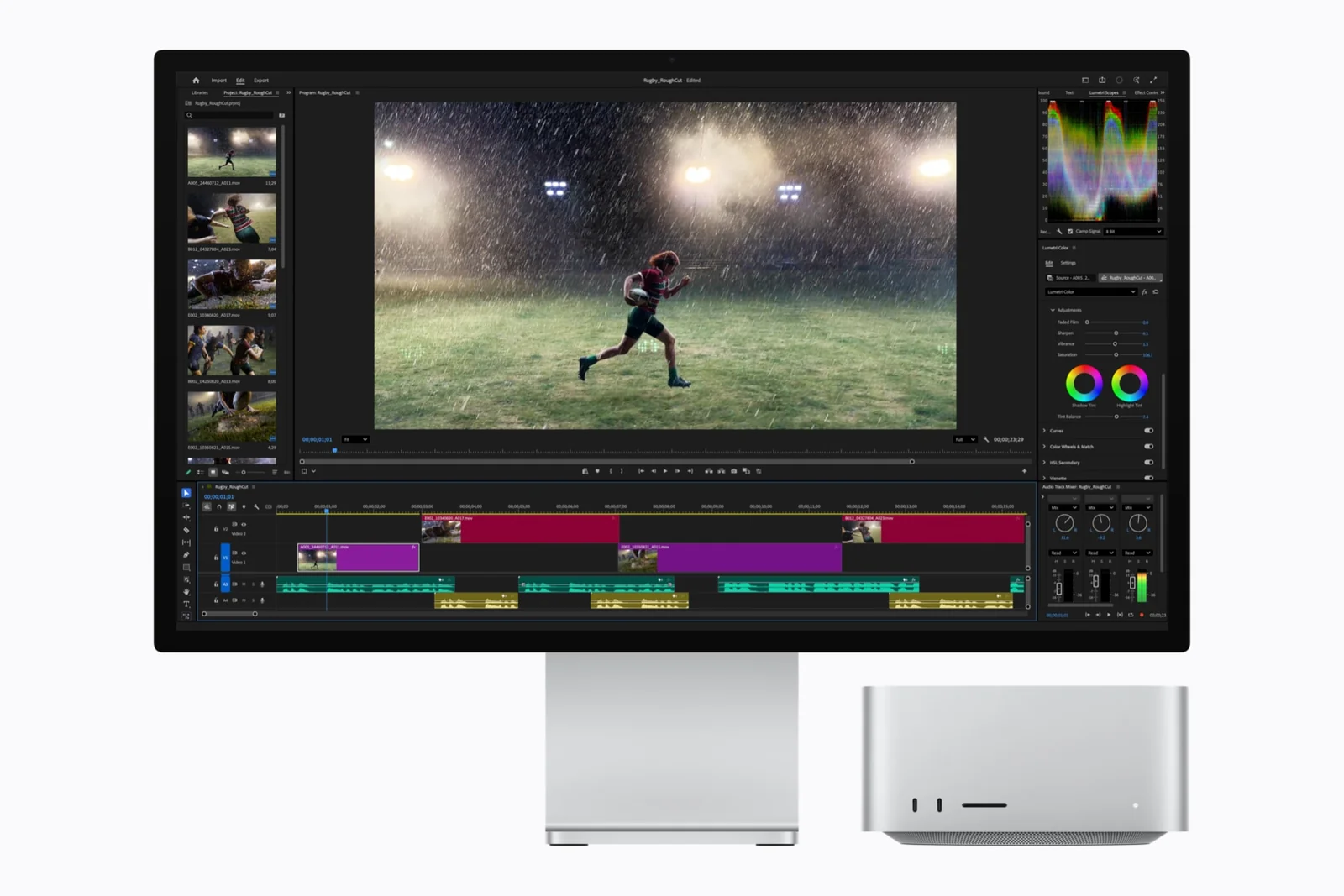 Mac Studio με Adobe Premiere Pro