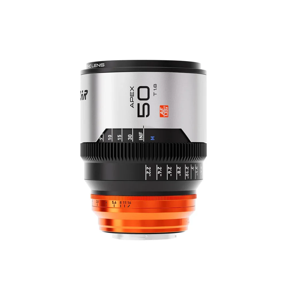 The Blazar Apex 50mm T1.8 1.33x autofocus anamorphic lens